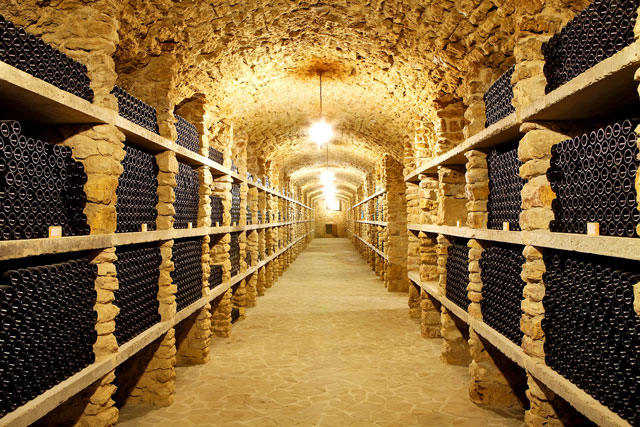 Modern aluminum barrels for wine